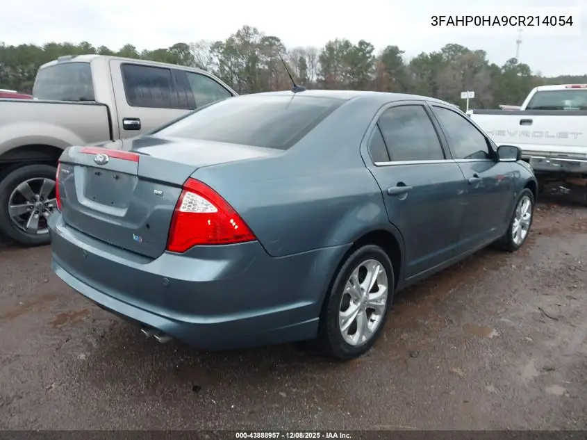 3FAHP0HA9CR214054 2012 Ford Fusion Se