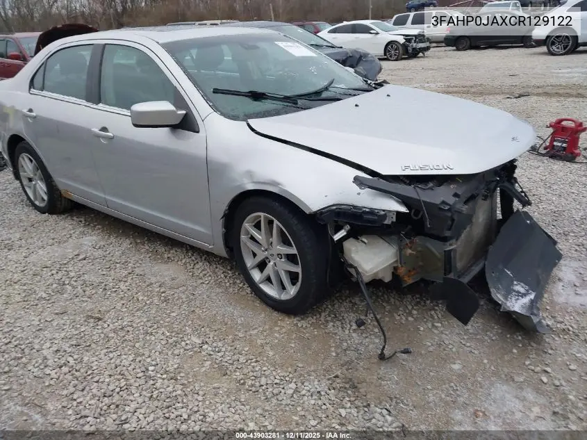 3FAHP0JAXCR129122 2012 Ford Fusion Sel