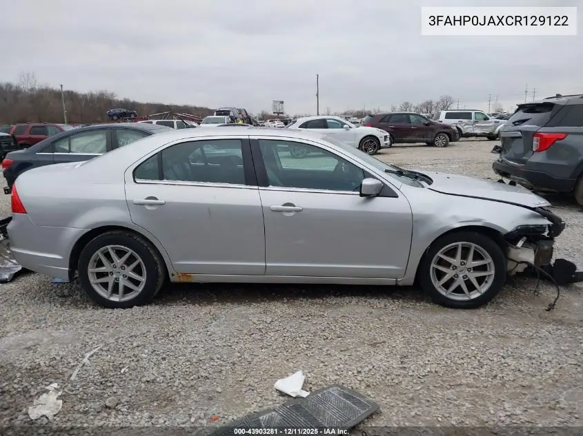 3FAHP0JAXCR129122 2012 Ford Fusion Sel