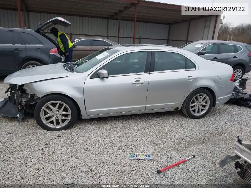 3FAHP0JAXCR129122 2012 Ford Fusion Sel