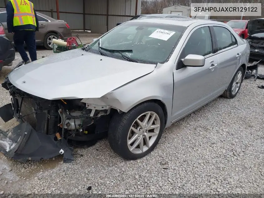 3FAHP0JAXCR129122 2012 Ford Fusion Sel