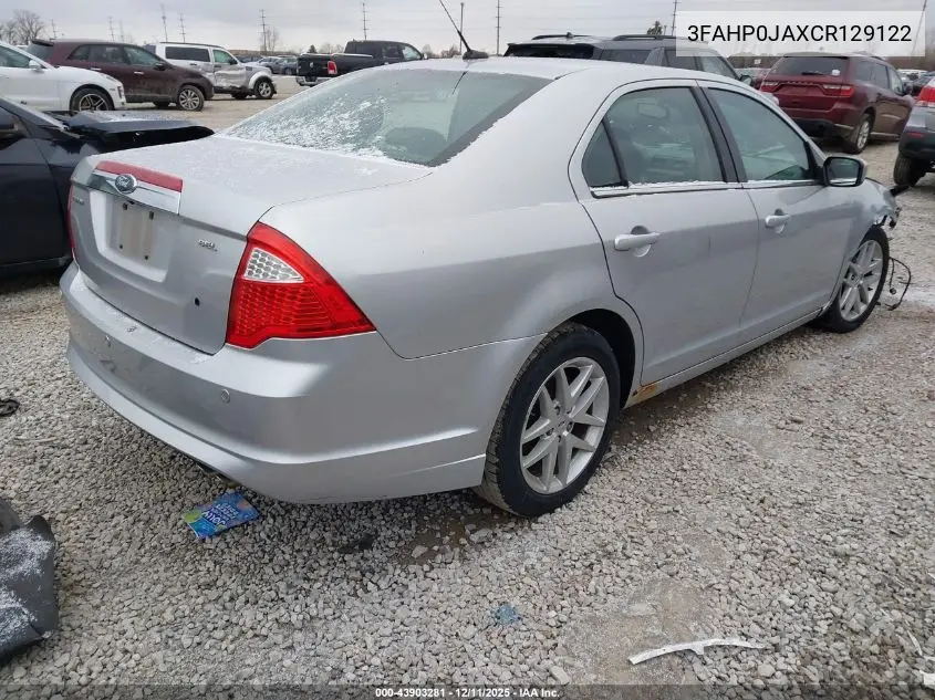 3FAHP0JAXCR129122 2012 Ford Fusion Sel