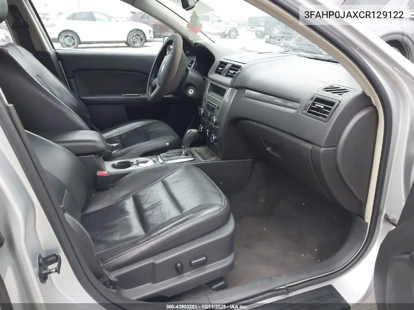 3FAHP0JAXCR129122 2012 Ford Fusion Sel