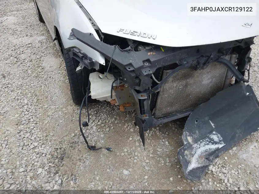 3FAHP0JAXCR129122 2012 Ford Fusion Sel