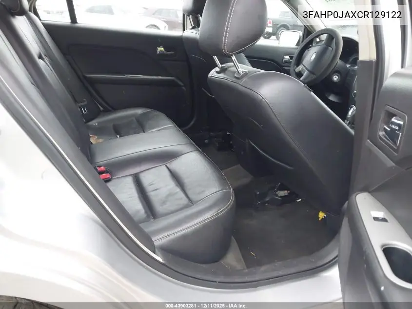 3FAHP0JAXCR129122 2012 Ford Fusion Sel