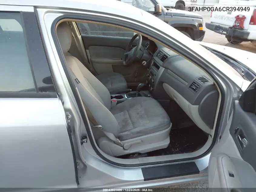 3FAHP0GA6CR394949 2012 Ford Fusion S