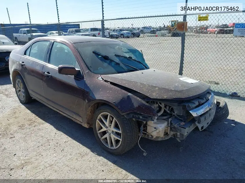 3FAHP0JA0CR175462 2012 Ford Fusion Sel