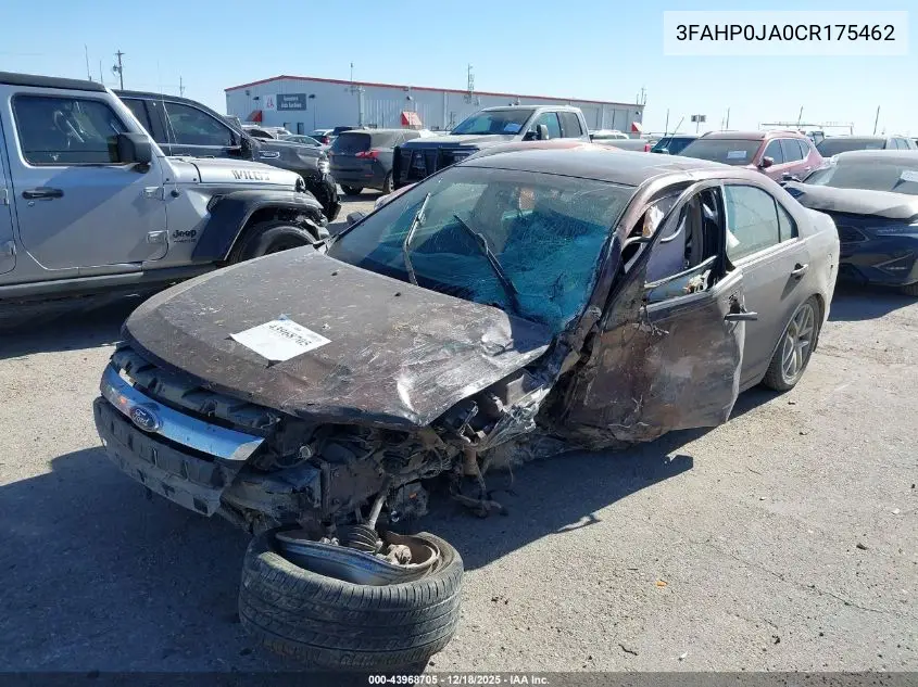 3FAHP0JA0CR175462 2012 Ford Fusion Sel