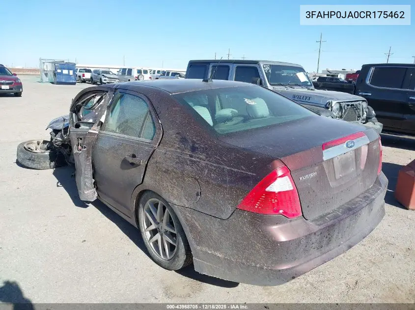 3FAHP0JA0CR175462 2012 Ford Fusion Sel