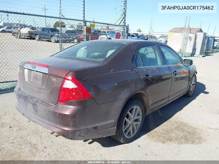 3FAHP0JA0CR175462 2012 Ford Fusion Sel