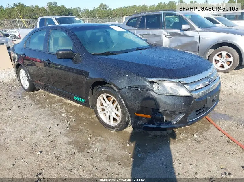 3FAHP0GA5CR450105 2012 Ford Fusion S