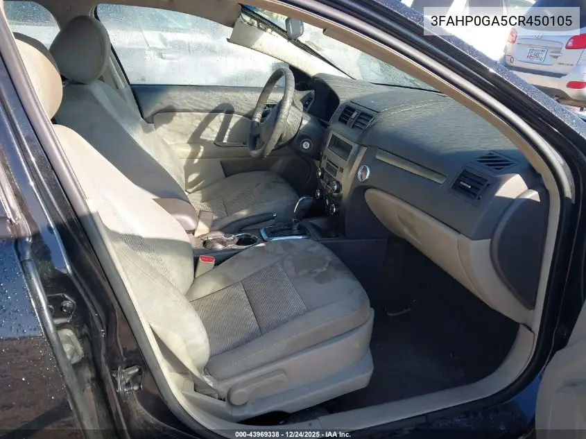 3FAHP0GA5CR450105 2012 Ford Fusion S