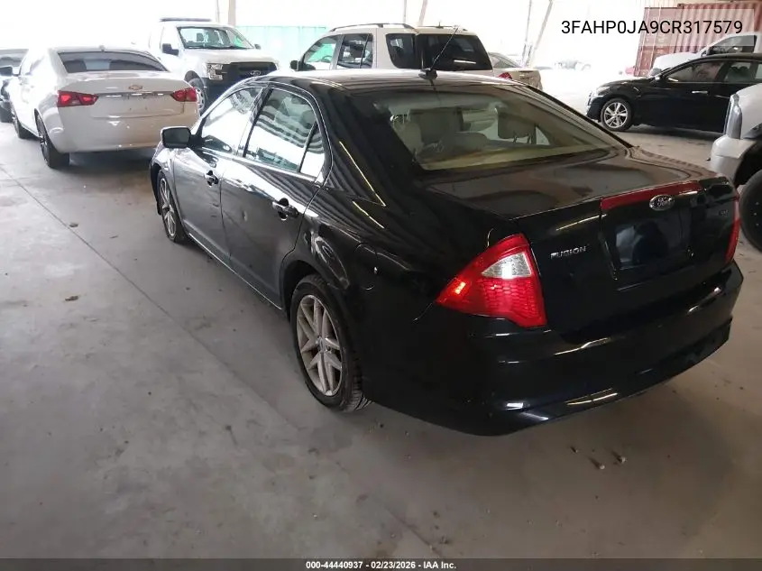 3FAHP0JA9CR317579 2012 Ford Fusion Sel