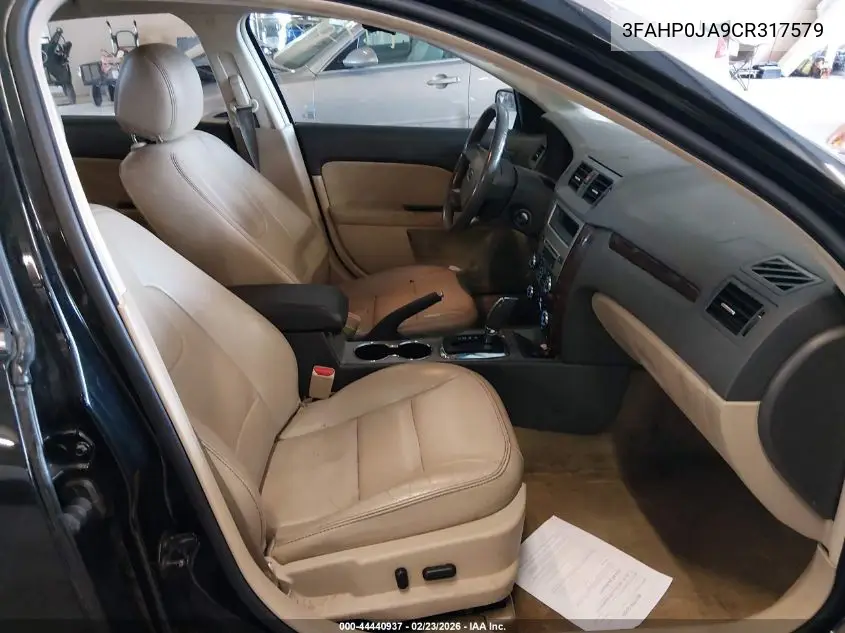 3FAHP0JA9CR317579 2012 Ford Fusion Sel