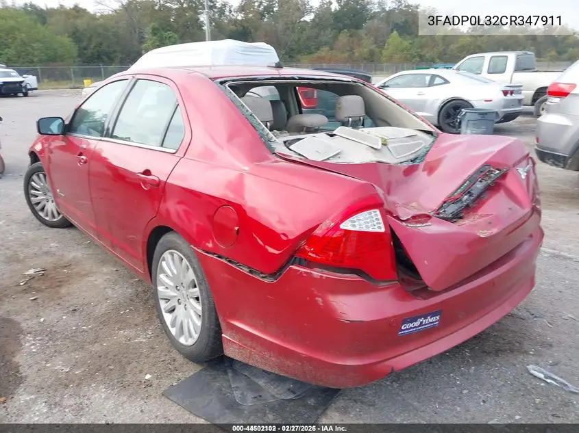 3FADP0L32CR347911 2012 Ford Fusion Hybrid