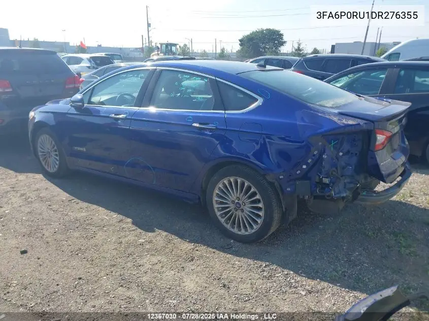 3FA6P0RU1DR276355 2013 Ford Fusion Titanium Hev