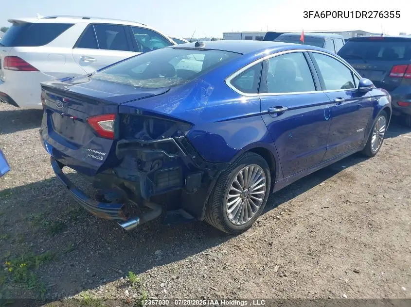 3FA6P0RU1DR276355 2013 Ford Fusion Titanium Hev