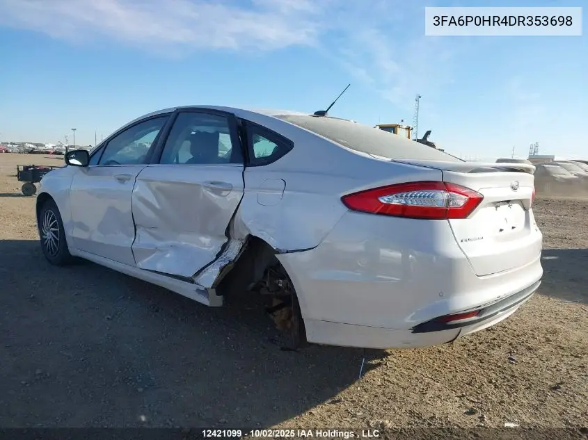 3FA6P0HR4DR353698 2013 Ford Fusion Se