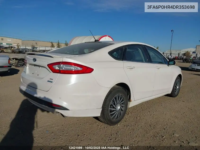 3FA6P0HR4DR353698 2013 Ford Fusion Se