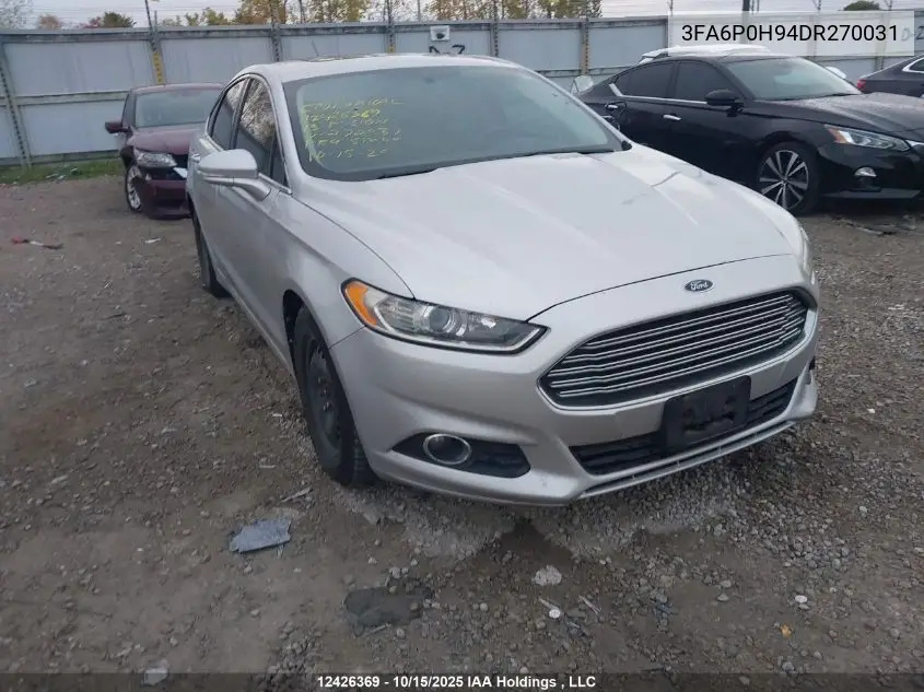 3FA6P0H94DR270031 2013 Ford Fusion Se