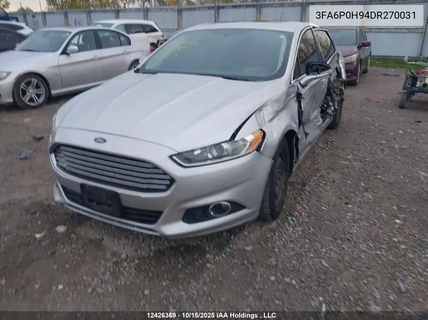 3FA6P0H94DR270031 2013 Ford Fusion Se