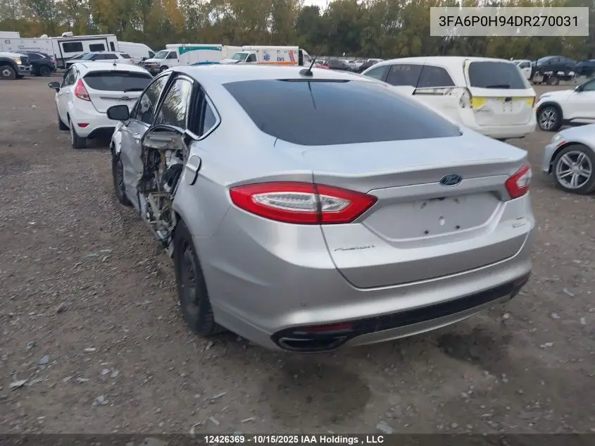3FA6P0H94DR270031 2013 Ford Fusion Se