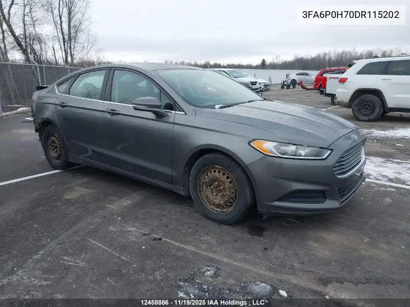 3FA6P0H70DR115202 2013 Ford Fusion Se