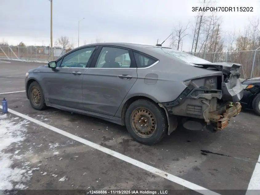 3FA6P0H70DR115202 2013 Ford Fusion Se