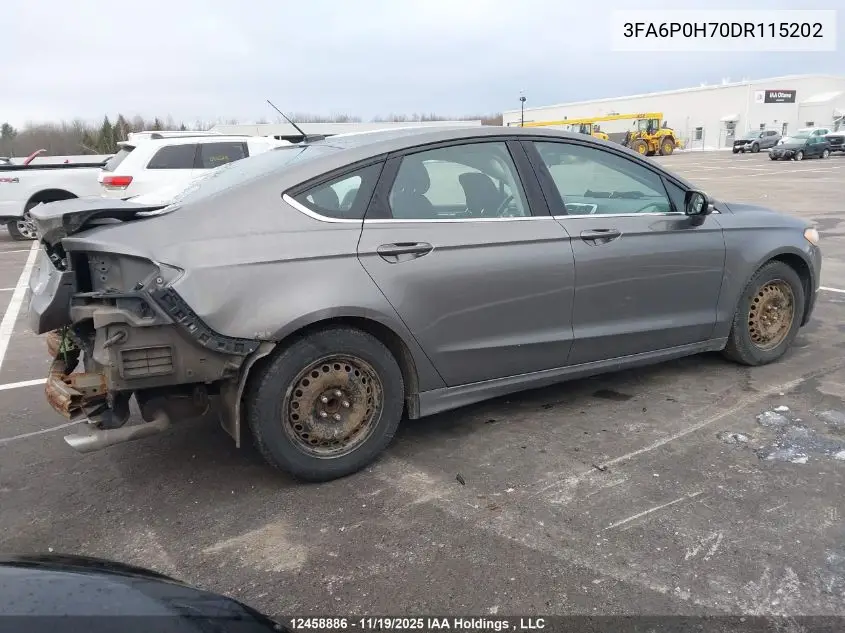 3FA6P0H70DR115202 2013 Ford Fusion Se