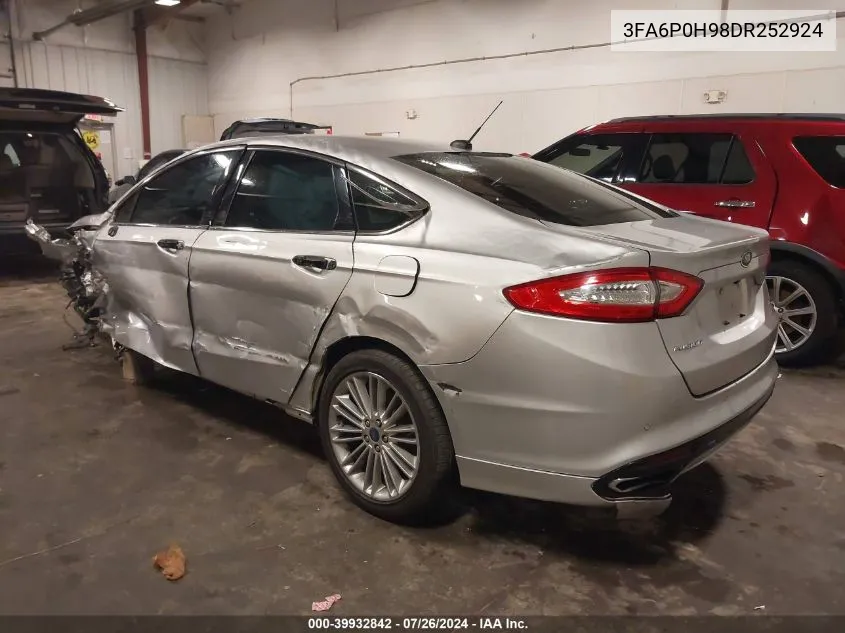 3FA6P0H98DR252924 2013 Ford Fusion Se