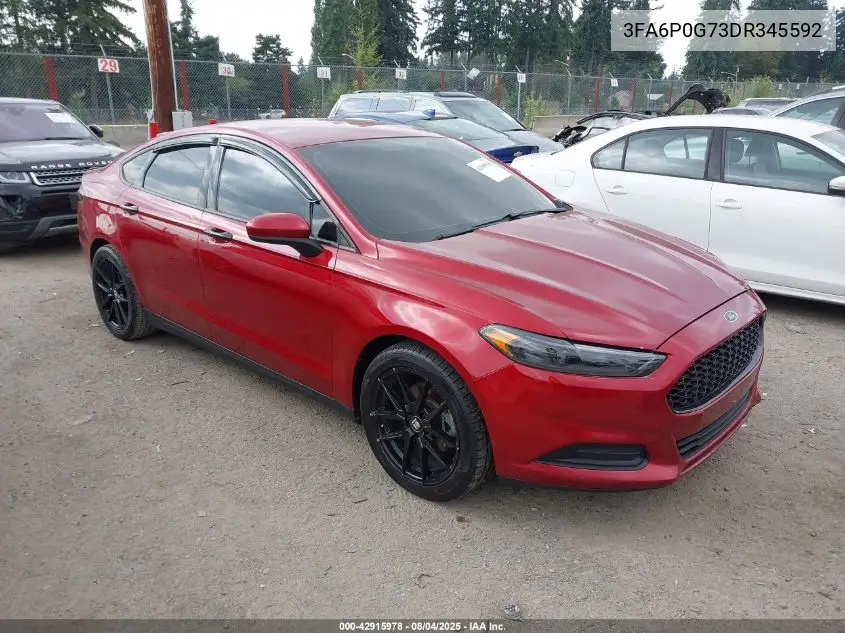 3FA6P0G73DR345592 2013 Ford Fusion S