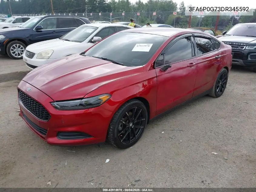 3FA6P0G73DR345592 2013 Ford Fusion S