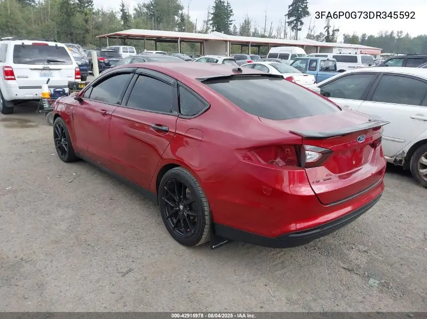 3FA6P0G73DR345592 2013 Ford Fusion S