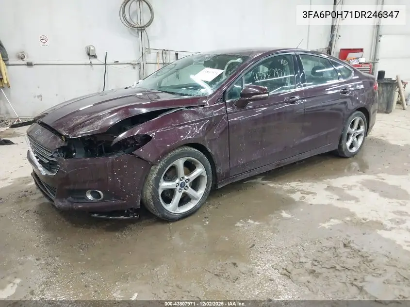 3FA6P0H71DR246347 2013 Ford Fusion Se