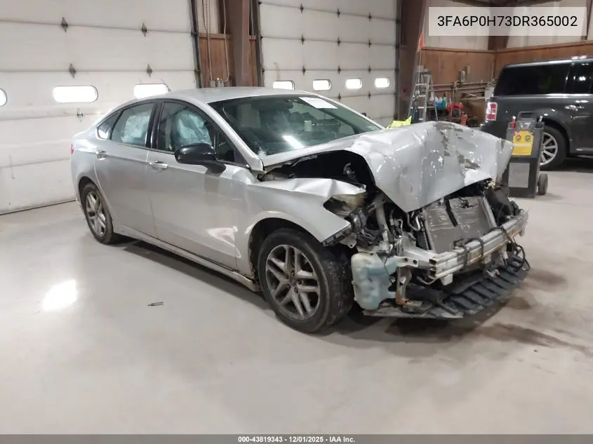 3FA6P0H73DR365002 2013 Ford Fusion Se