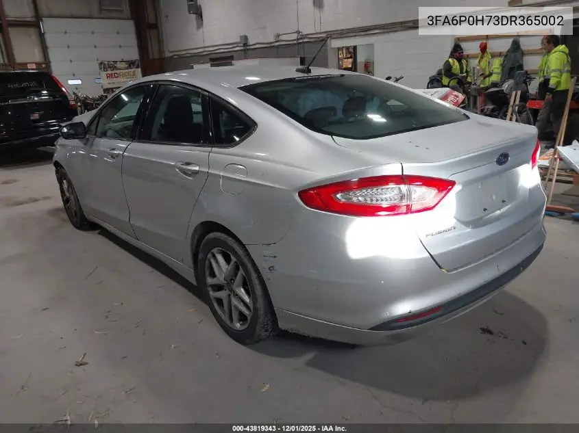 3FA6P0H73DR365002 2013 Ford Fusion Se