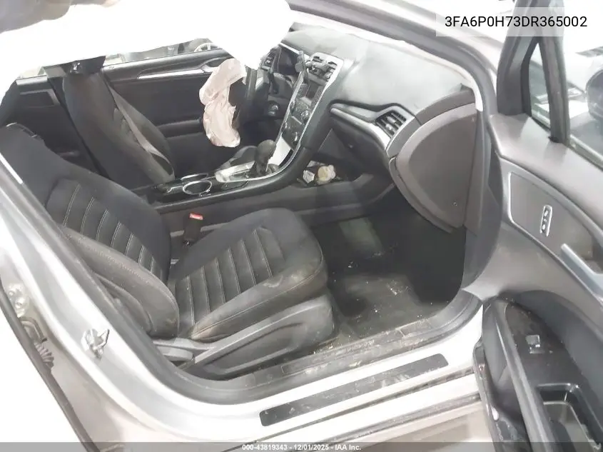3FA6P0H73DR365002 2013 Ford Fusion Se