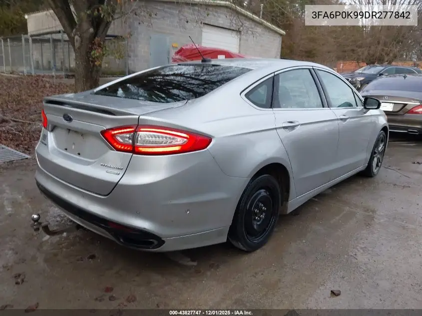 3FA6P0K99DR277842 2013 Ford Fusion Titanium