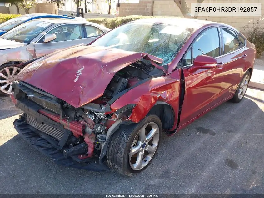3FA6P0HR3DR192857 2013 Ford Fusion Se