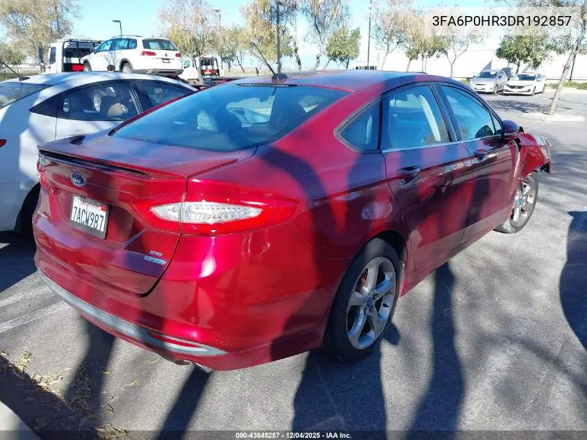 3FA6P0HR3DR192857 2013 Ford Fusion Se