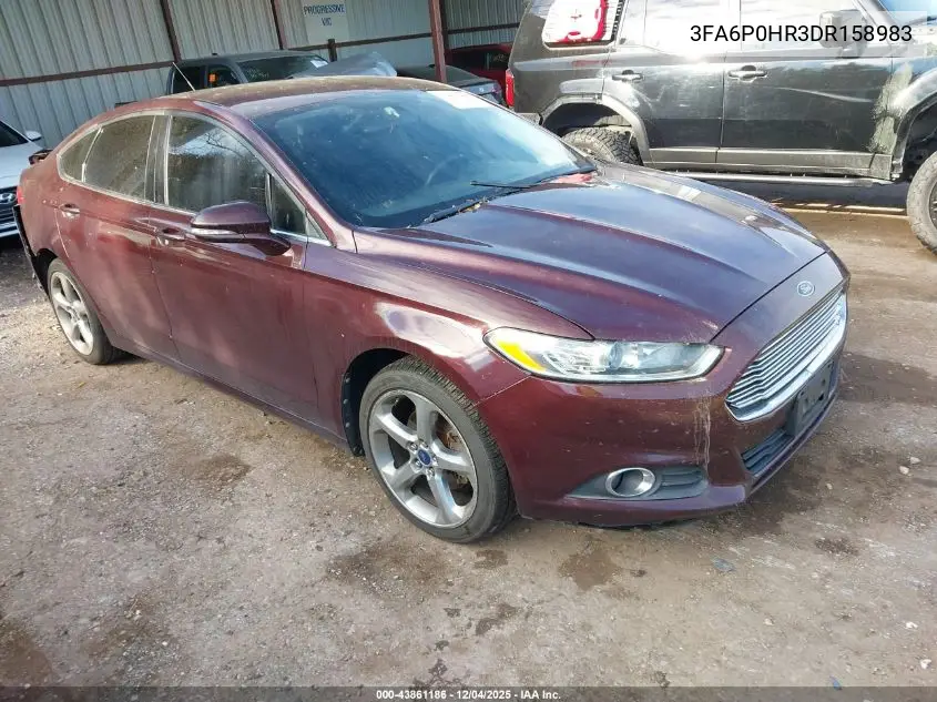 3FA6P0HR3DR158983 2013 Ford Fusion Se