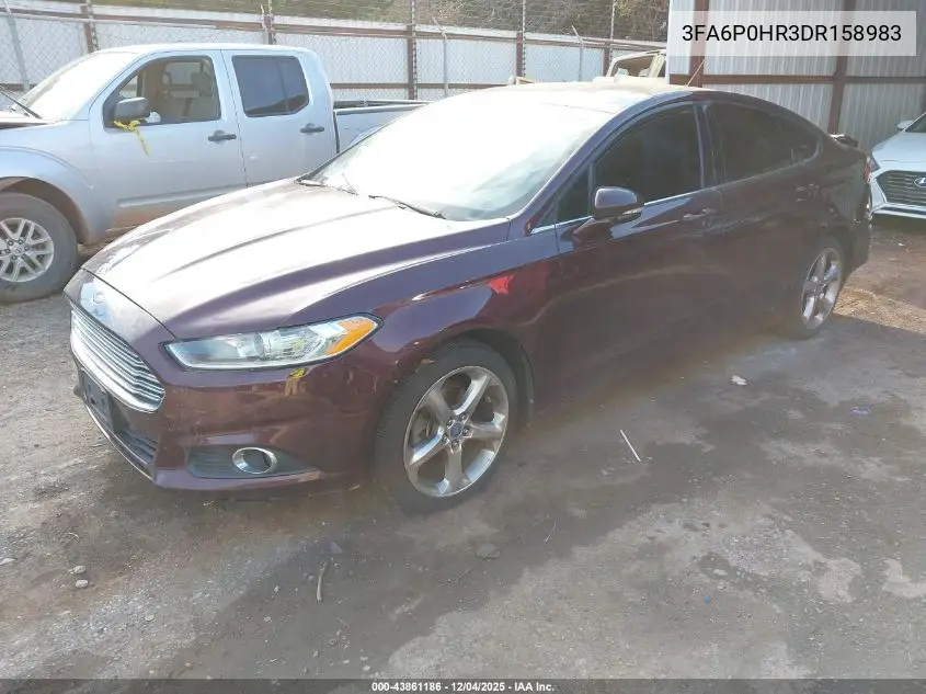 3FA6P0HR3DR158983 2013 Ford Fusion Se