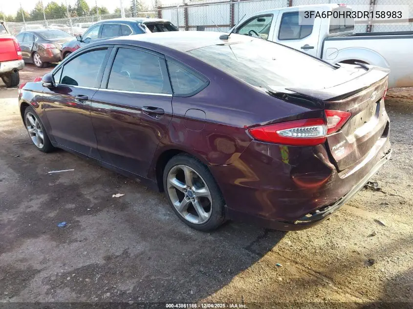 3FA6P0HR3DR158983 2013 Ford Fusion Se
