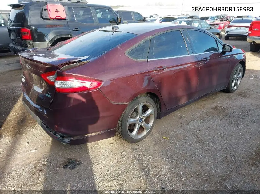 3FA6P0HR3DR158983 2013 Ford Fusion Se