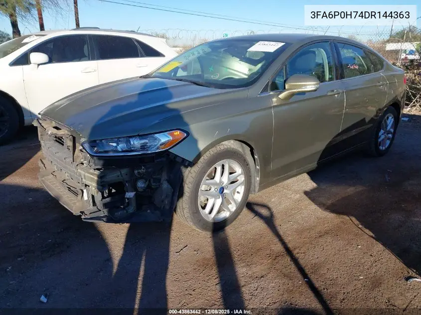 3FA6P0H74DR144363 2013 Ford Fusion Se