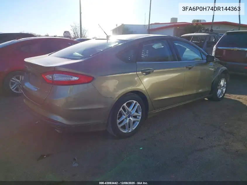 3FA6P0H74DR144363 2013 Ford Fusion Se