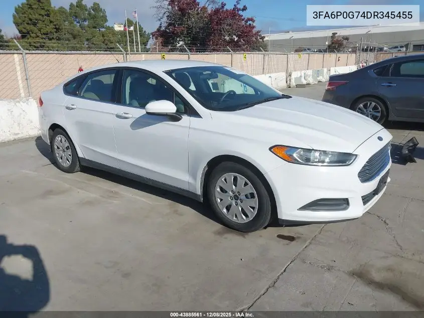 3FA6P0G74DR345455 2013 Ford Fusion S