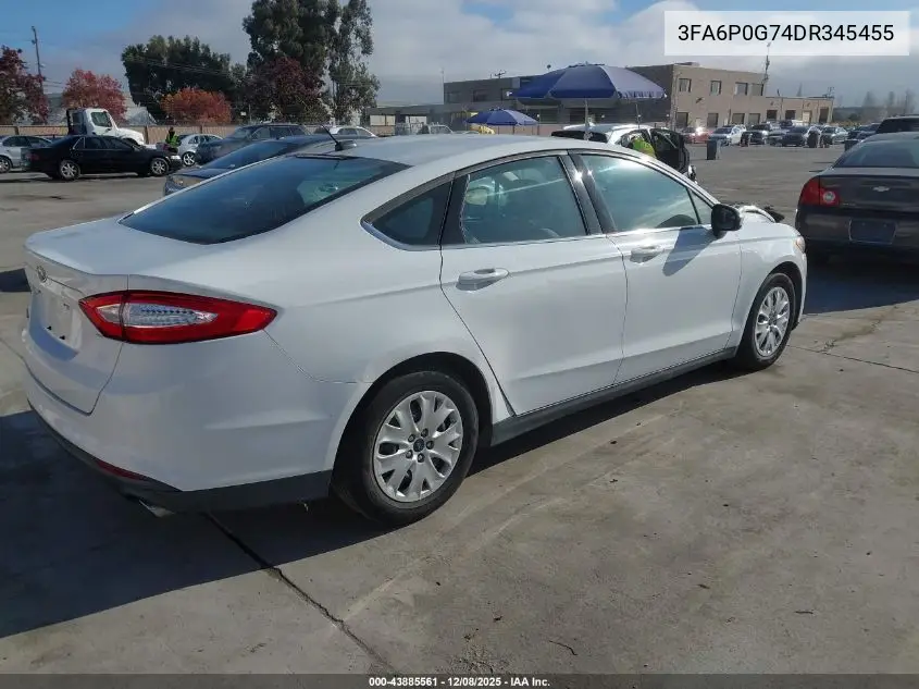 3FA6P0G74DR345455 2013 Ford Fusion S