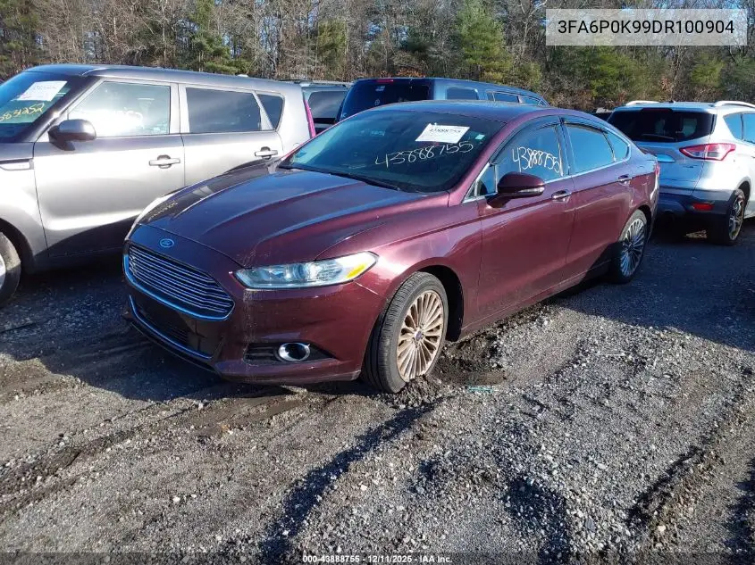 3FA6P0K99DR100904 2013 Ford Fusion Titanium