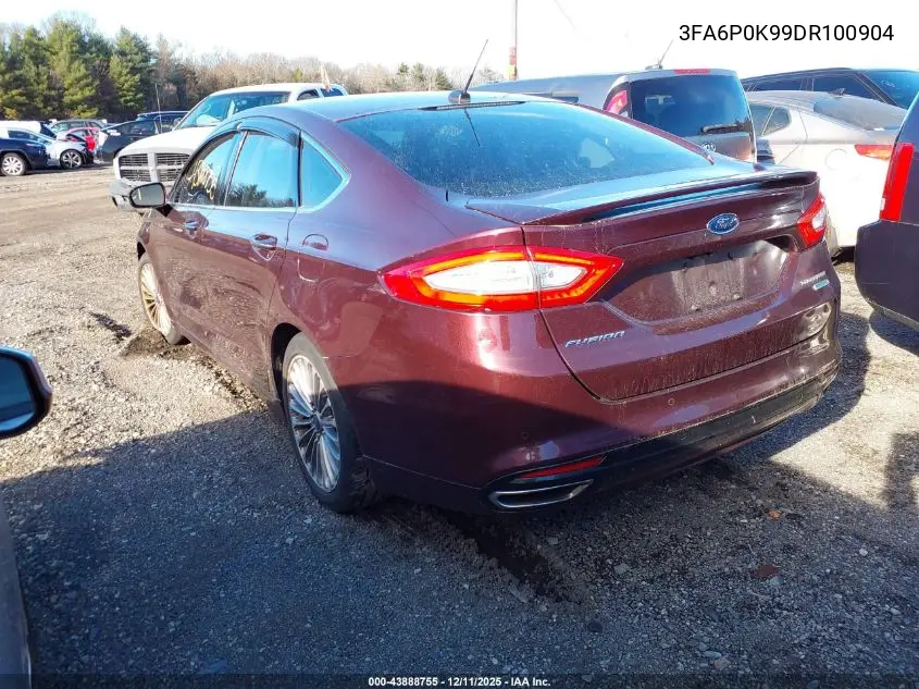 3FA6P0K99DR100904 2013 Ford Fusion Titanium